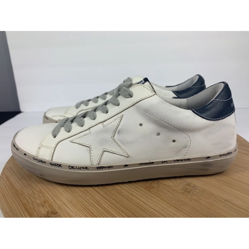 Golden Goose Hi Star Skateboarding  White Leather Women’s Size 40 - Picture 4 of 9